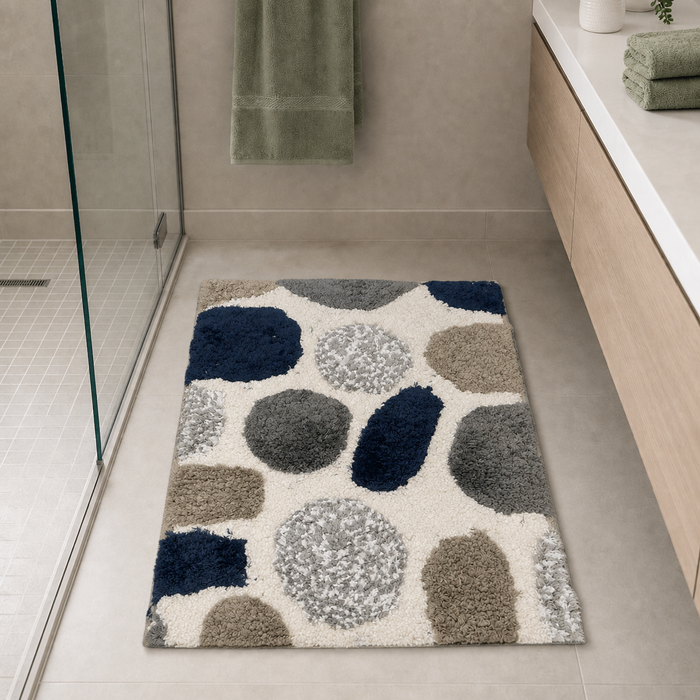 STONIS Soft & Fluffy Mat use as Door Mat/Office/Floor/Bathroom etc. (40x60 cm) Anti-Slip (Pack of 1-1) Demo