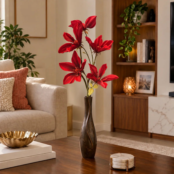 Elaris Everbloom Red Lily – Single Stem, 80cm | EVA Foam