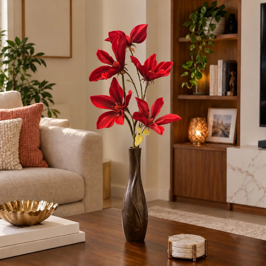 Elaris Everbloom Red Lily – Single Stem, 80cm | EVA Foam