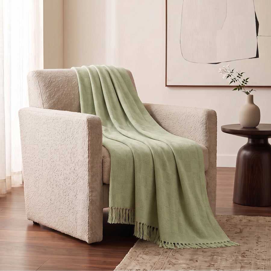 Elaris Sage Weave Throw