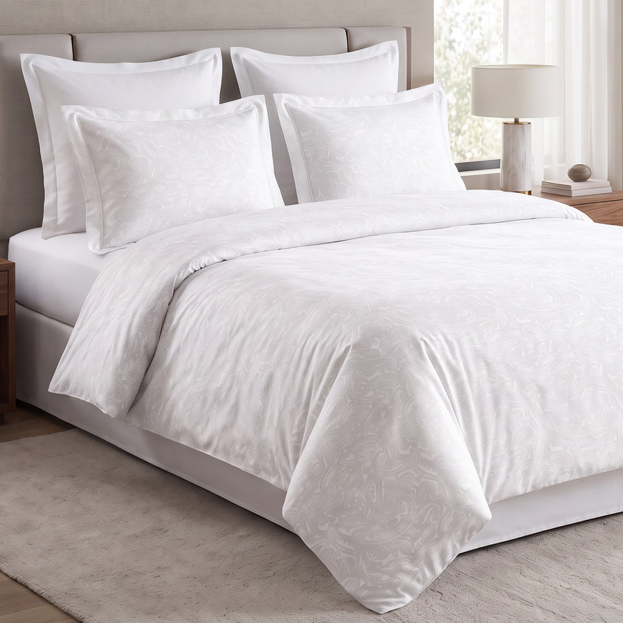 Paisley Whisper King Flat 100% Cotton Bedsheet Set