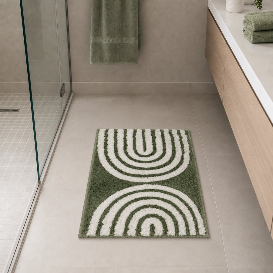 Geometric Arch Design Anti Slip Bath Mat, 40 x 60 cm