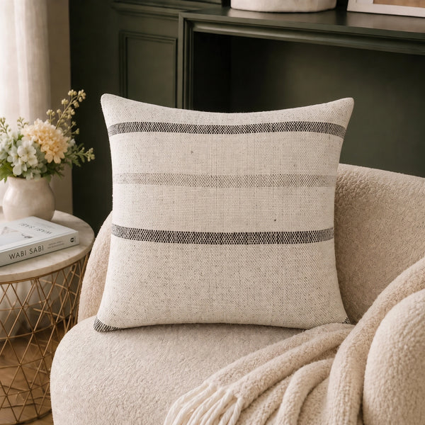 Elaris Stone Stripe Cushion Cover