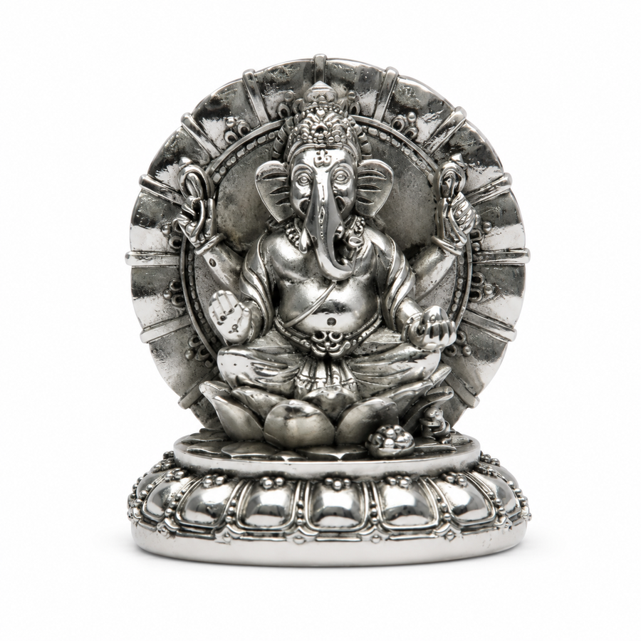 Elaris Ganesha Idol with Decorative Arch Showpiece
