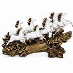 Elaris Seven Running Horses Showpiece - Artistic Equestrian