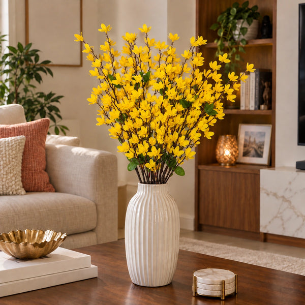 Elaris Everbloom Yellow Forsythia – Single Stem, 60cm