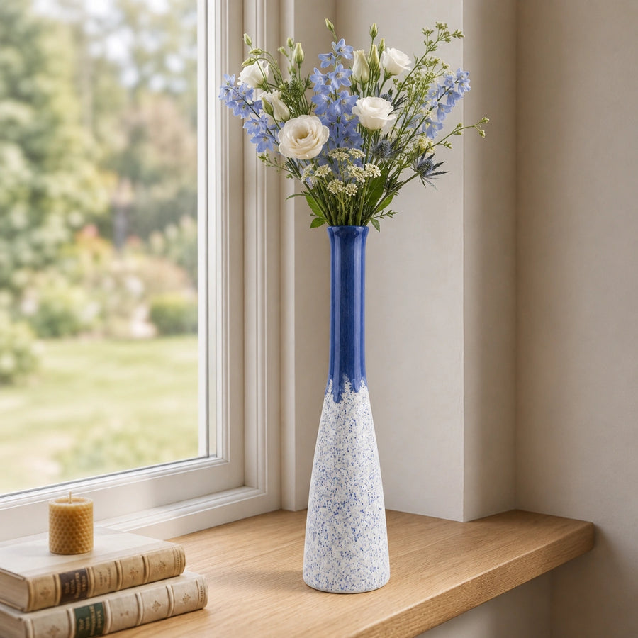 Elaris Cone Bottle Handcrafted Ceramic Vase