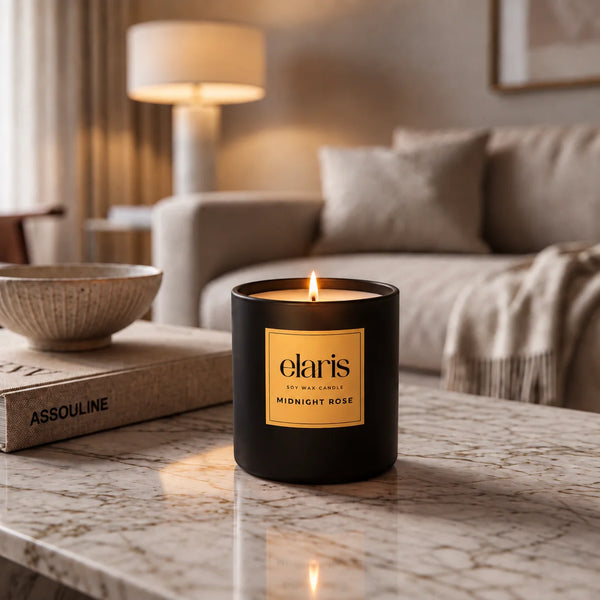 Elaris Midnight Rose Scented Candle