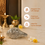 Elaris Shankh – Small Size, Silver Plated Showpiece
