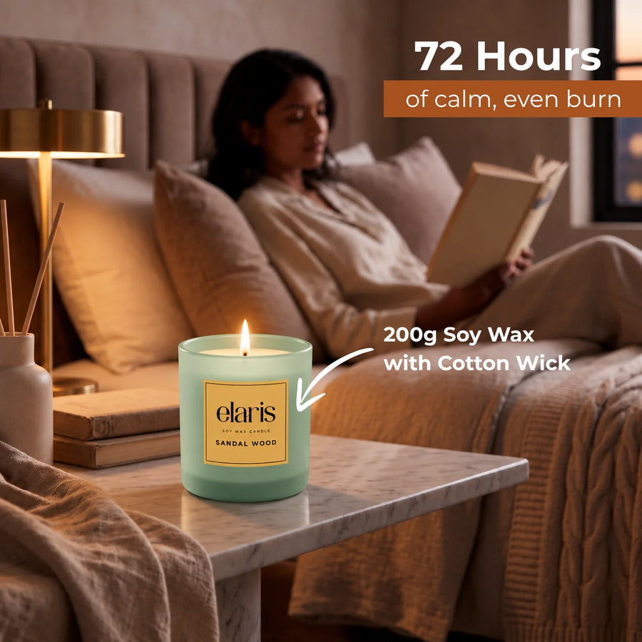 Elaris Sandalwood Scented Candle