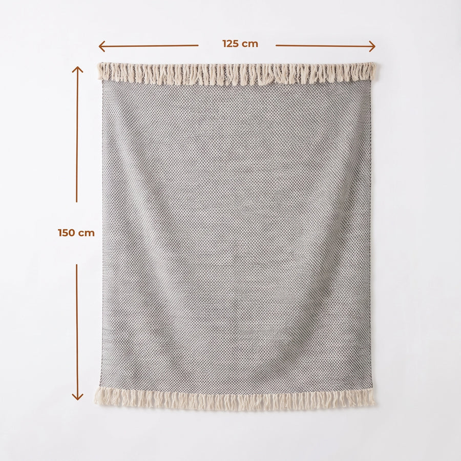 Elaris Grey Texture Throw