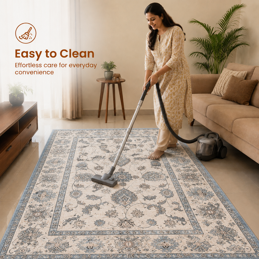 Classic Persian Print Anti-skid Washable Carpet 4x6 ft