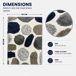 Modern Pebbled Mosaic Anti Slip Bath Mat, 50 x 80 cm
