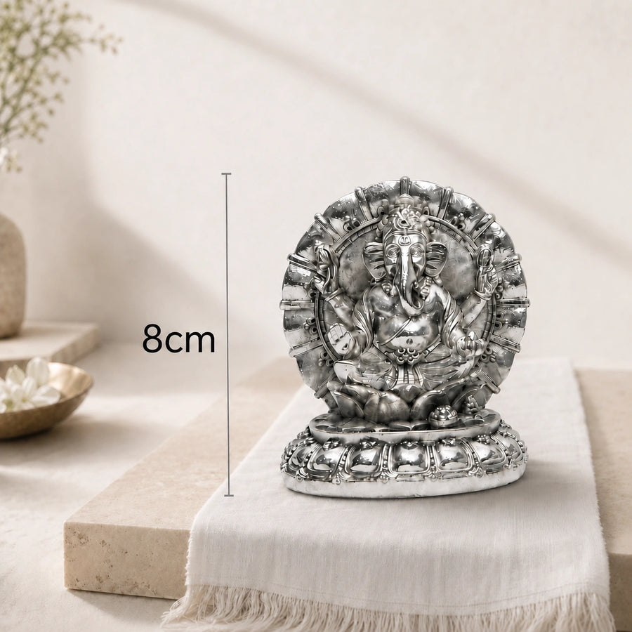 Elaris Ganesha Idol with Decorative Arch Showpiece