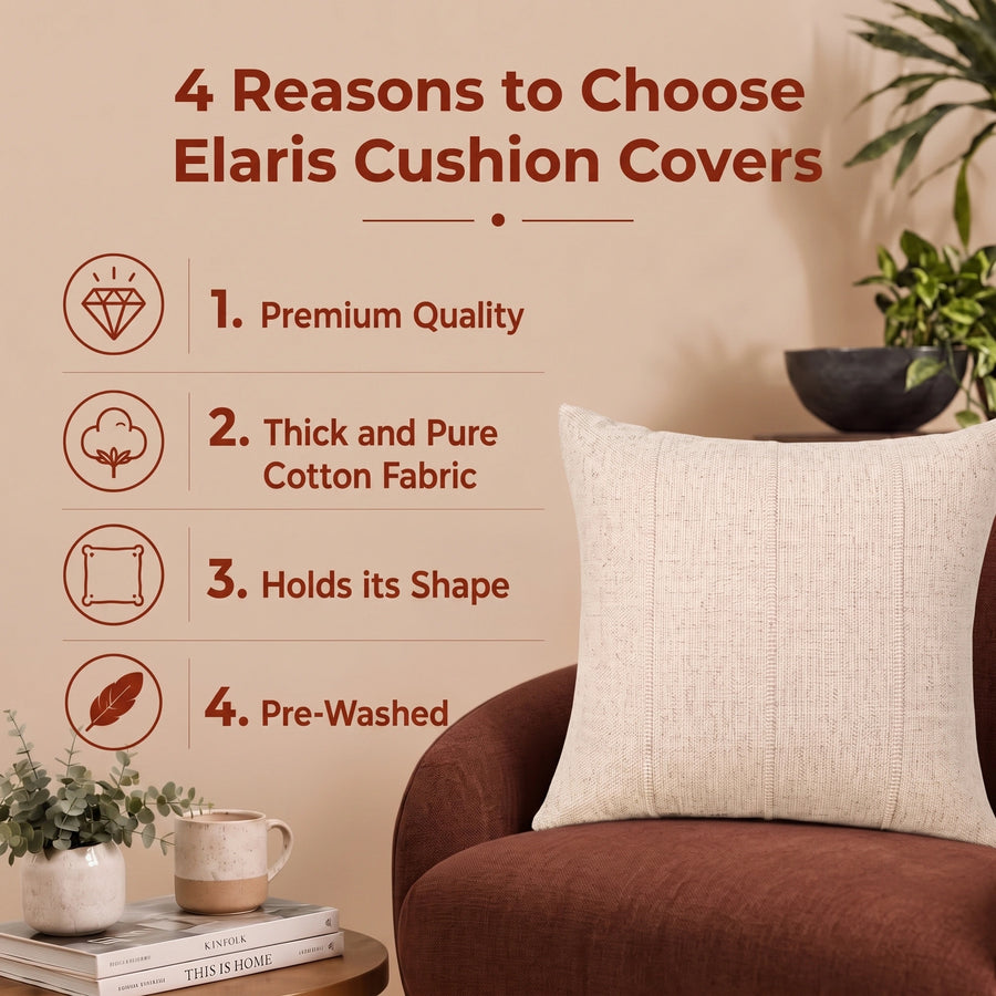 Elaris Natural Texture Cushion Cover