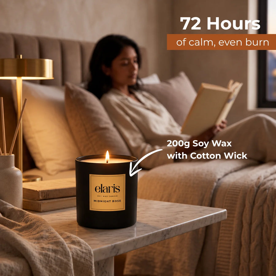 Elaris Midnight Rose Scented Candle