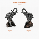 Elaris Majestic Elephant Figurine - Bronze Showpiece