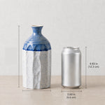 Elaris Fluted Bottle Handcrafted Ceramic Vase