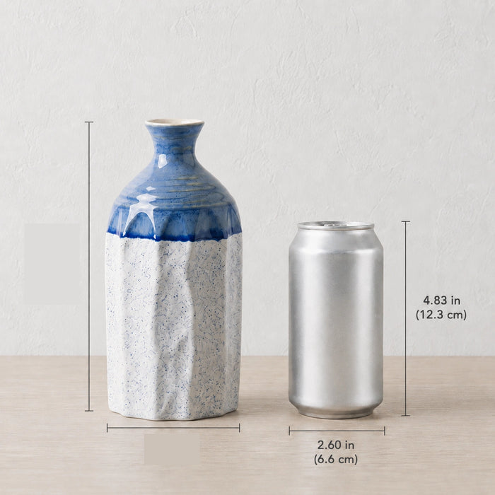 Elaris Fluted Bottle Handcrafted Ceramic Vase
