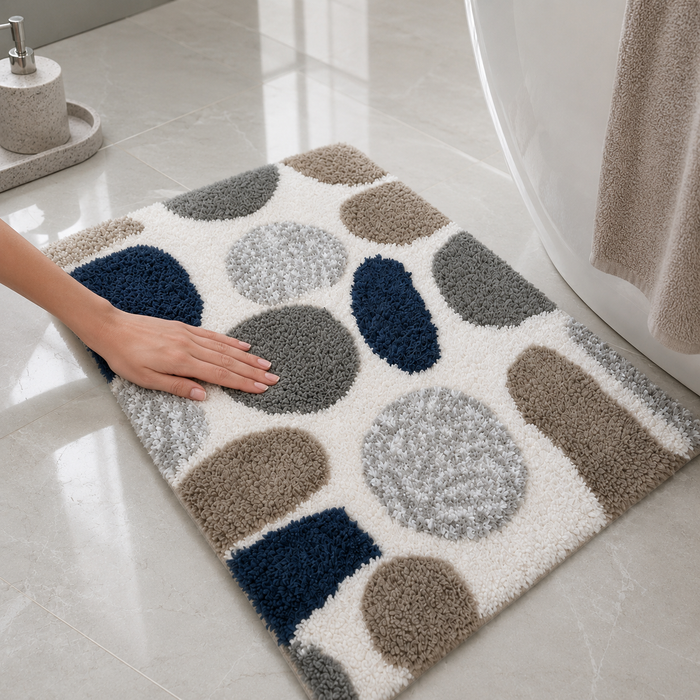 STONIS Soft & Fluffy Mat use as Door Mat/Office/Floor/Bathroom etc. (40x60 cm) Anti-Slip (Pack of 1-1) Demo 1