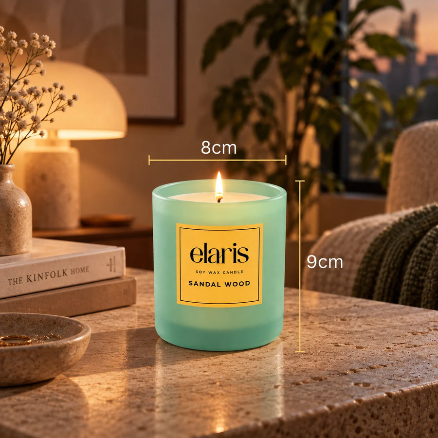 Elaris Sandalwood Scented Candle
