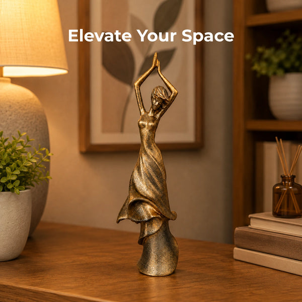 Elaris Dancing Lady Showpiece - Elegant Contemporary Finish