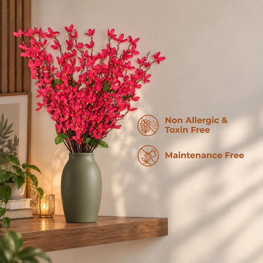 Elaris Everbloom Pink Forsythia – Single Stem, 60cm