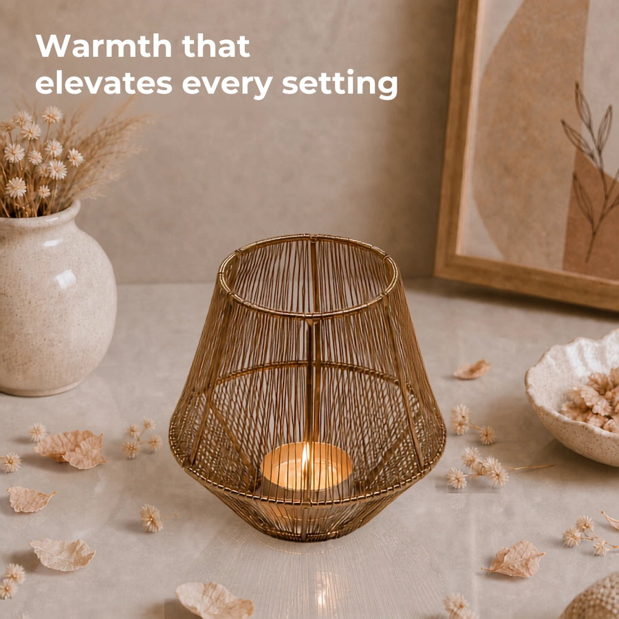 Elaris Wireframe Tealight Holder –  Small