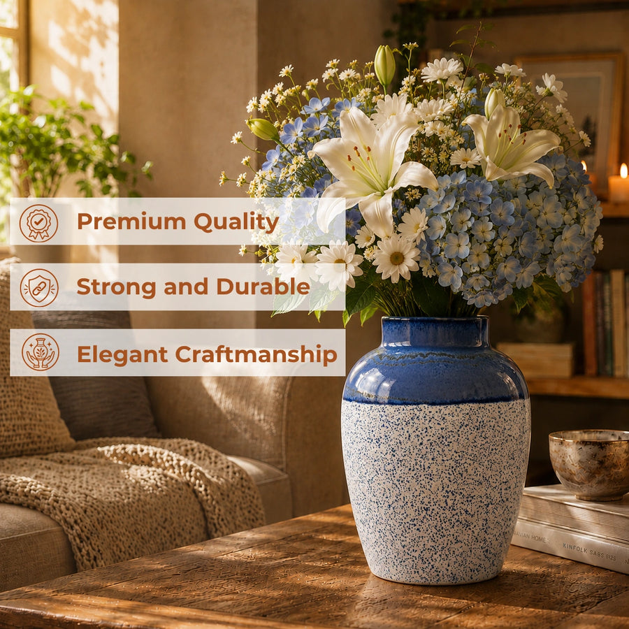 Elaris Tiera Jar Handcrafted Ceramic Vase