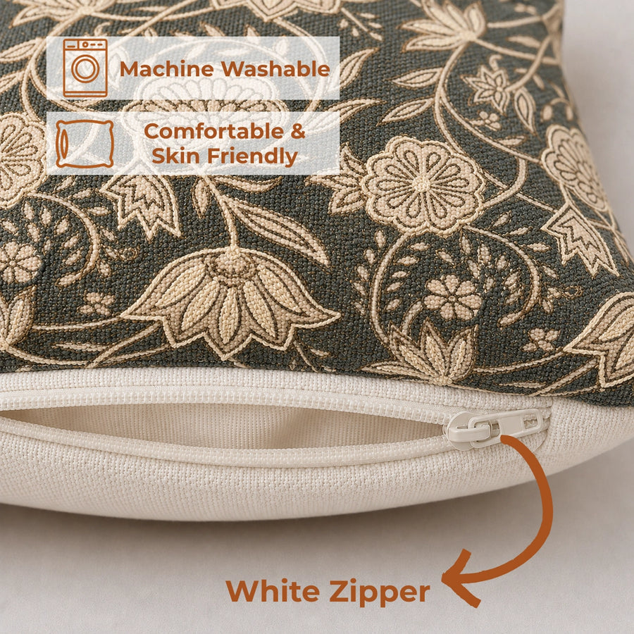Elaris Vintage Floral Cushion Cover