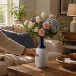 Elaris Deep Tide Handcrafted Ceramic Vase