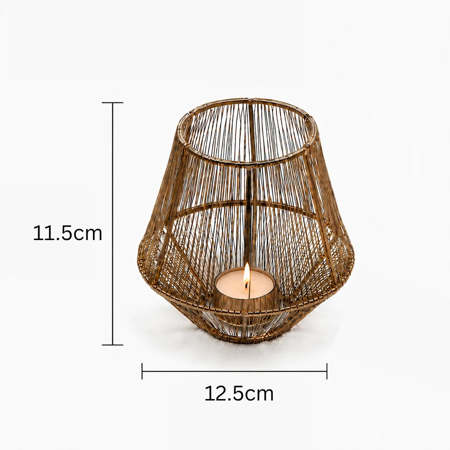 Elaris Wireframe Tealight Holder –  Small
