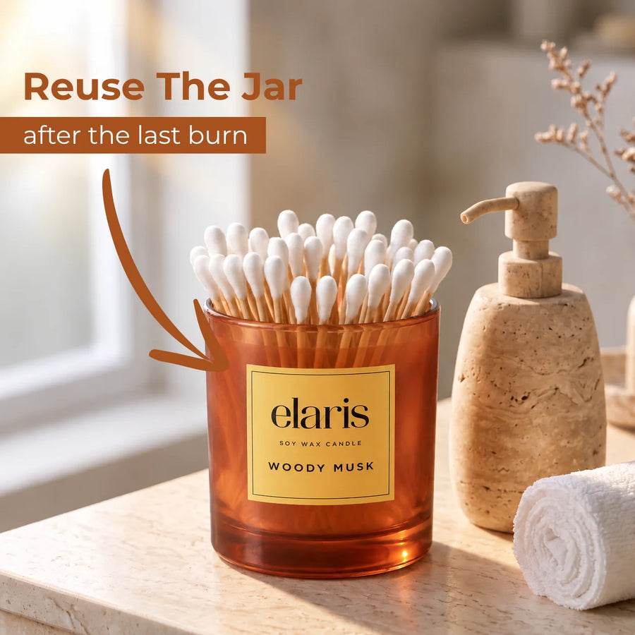 Elaris Woody Musk Scented Candle
