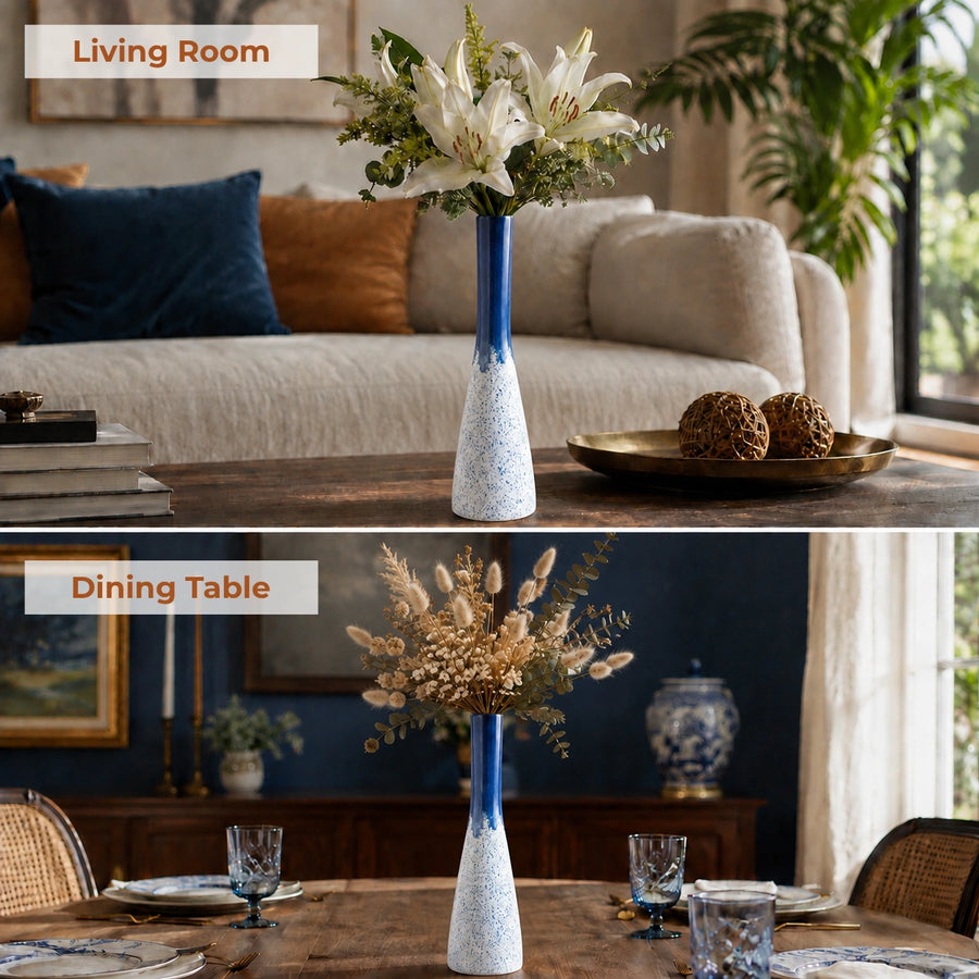 Elaris Cone Bottle Handcrafted Ceramic Vase