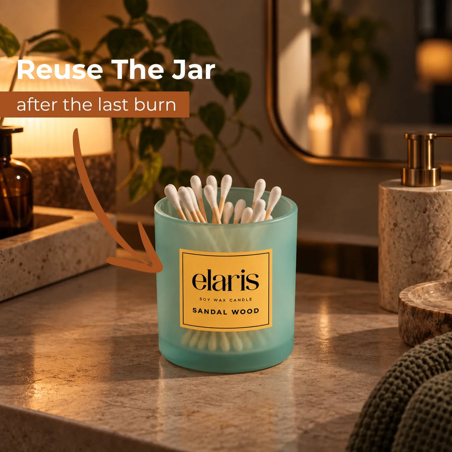 Elaris Sandalwood Scented Candle