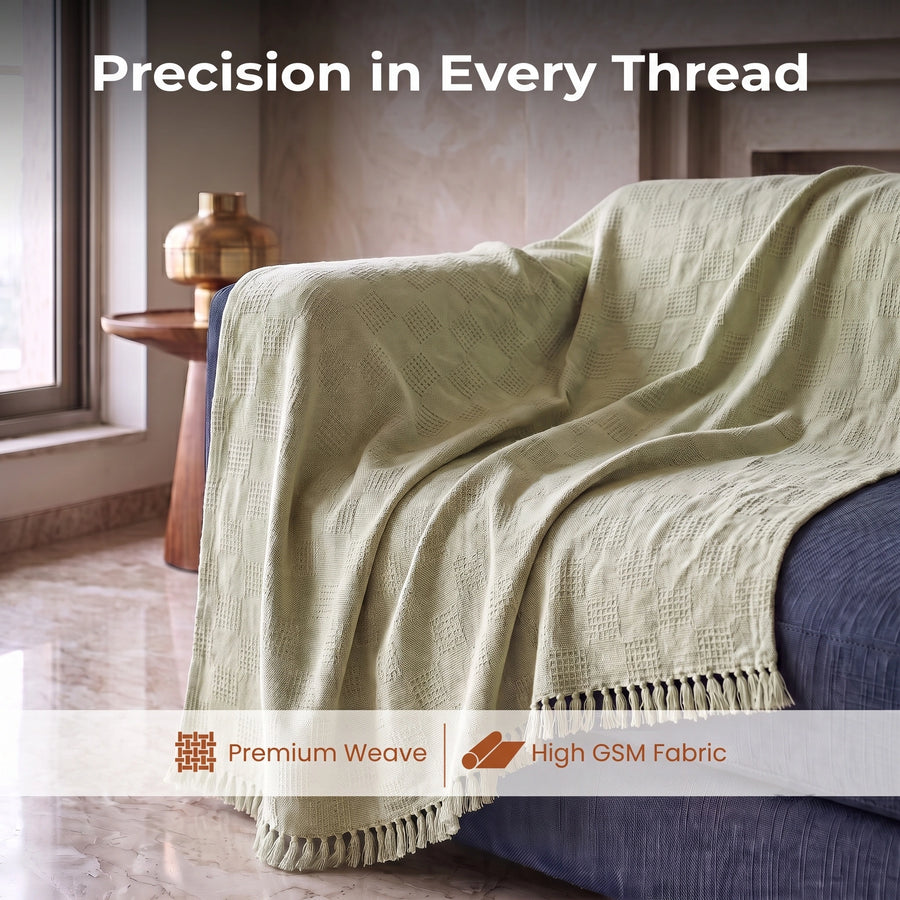 Elaris Sage Weave Throw