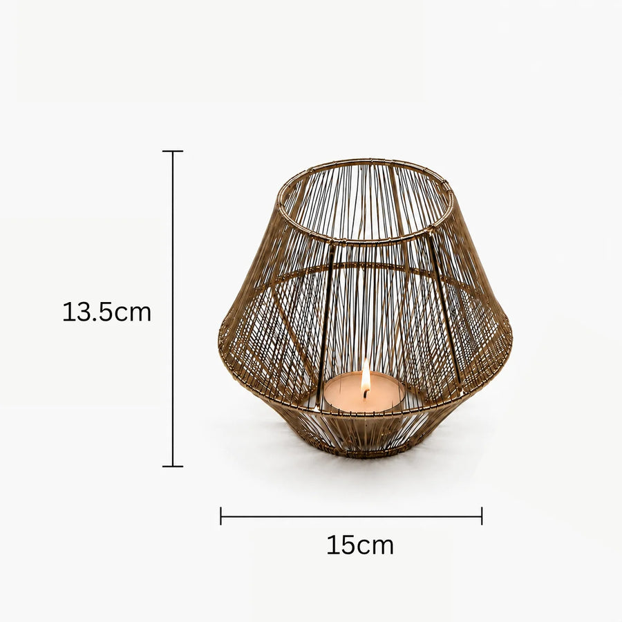 Elaris Wireframe Tealight Holder –  Large