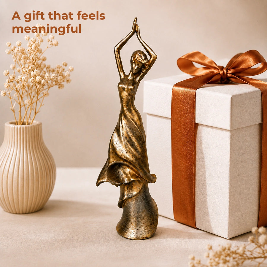 Elaris Dancing Lady Showpiece - Elegant Contemporary Finish