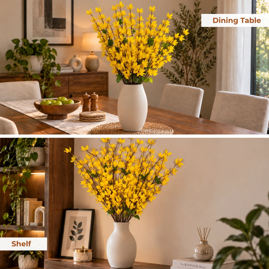 Elaris Everbloom Yellow Forsythia – Single Stem, 60cm