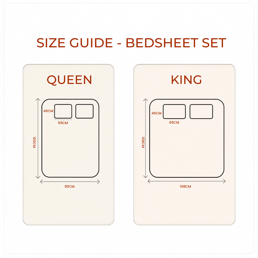 Elaris Self Print Beige King Fitted 100% Cotton Bedsheet Set