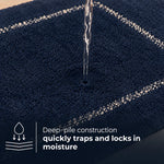 Geometric Border Design Anti Slip Bath Mat, 50 x 80 cm