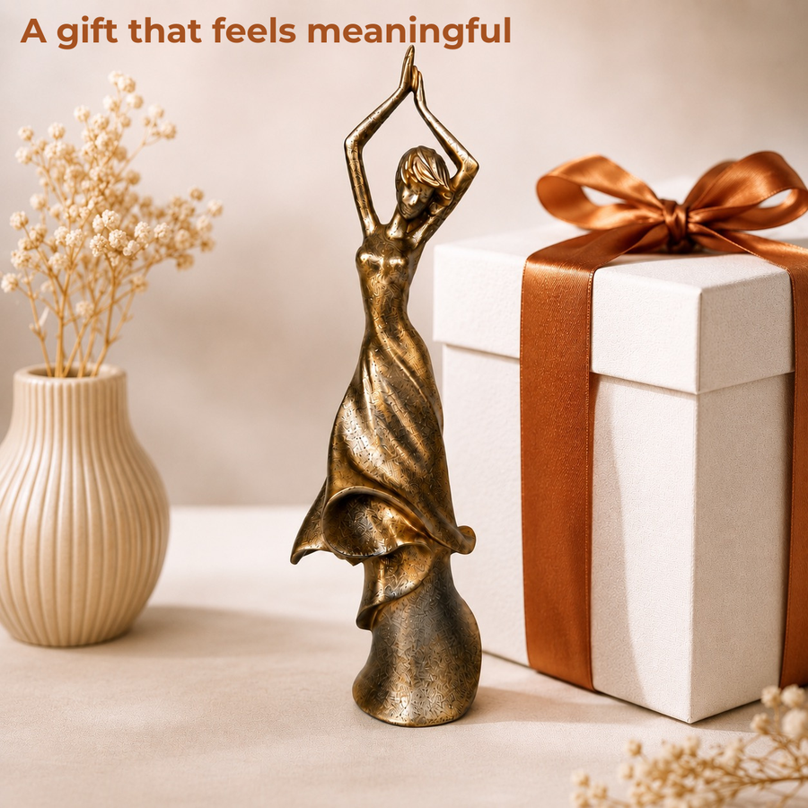 Elaris Dancing Lady Showpiece - Elegant Contemporary Finish