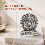 Elaris Ganesha Idol with Decorative Arch Showpiece