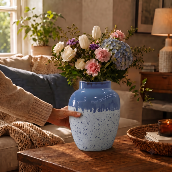 Elaris Tiera Jar Handcrafted Ceramic Vase