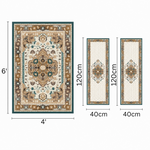 Ivory Heritage Anti-skid Washable Carpet & 2 Runner Set