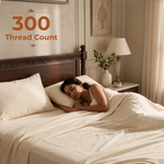 Elaris Solid Sage Green King Fitted 100% Cotton Bedsheet Set