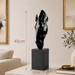 Elaris Abstract Horse Sculpture -  Black Finish