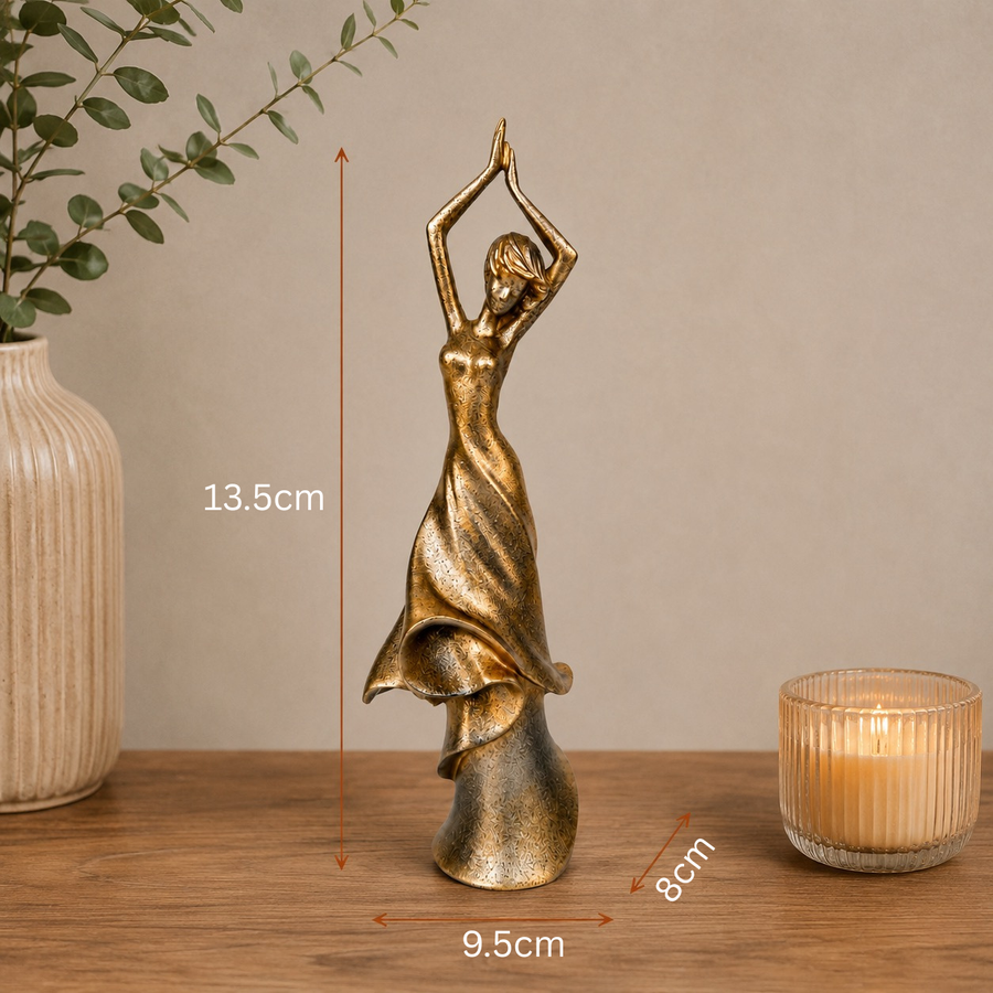 Elaris Dancing Lady Showpiece - Elegant Contemporary Finish