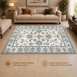 Classic Persian Print Anti-skid Washable Carpet 4x6 ft