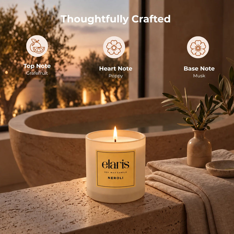 Elaris Neroli Scented Candle